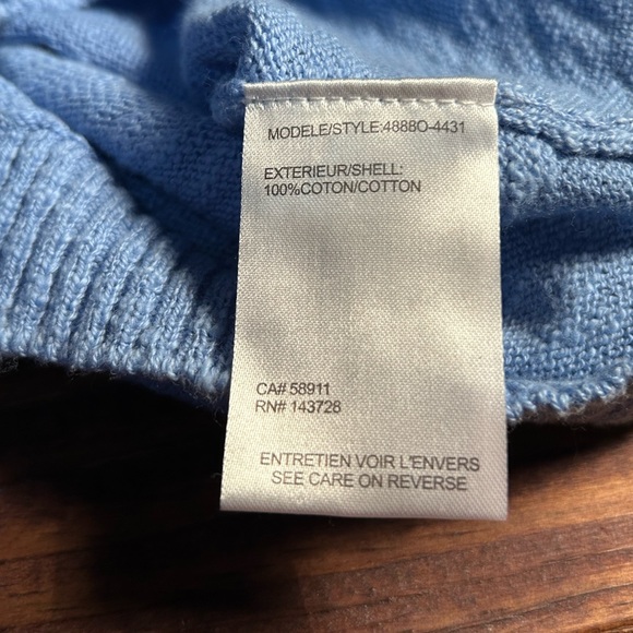 Tribal Petite Small Autumn Daisy Embroidered Knit Sweater 100% Cotton - Picture 5 of 8